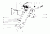 Toro 58231 - 26" Tiller, 1974 (4000001-4001269) Ricambi HANDLE ASSEMBLY (MODELS 58220 AND 58231)
