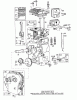 Toro 58231 - 26" Tiller, 1974 (4001270-4999999) Ricambi ENGINE MODEL NO. 130292 TYPE 0159-06 BRIGGS & STRATTON
