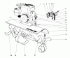 Toro 58231 - 26" Tiller, 1974 (4001270-4999999) Ricambi TINE AND ENGINE ASSEMBLY
