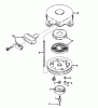 Toro 58235 - 26" Tiller, 1975 (5000001-5999999) Ricambi REWIND STARTER NO. 590420