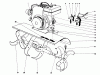 Toro 58235 - 26" Tiller, 1975 (5000001-5999999) Ricambi TINE AND ENGINE ASSEMBLY
