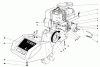 Toro 58336 - 22" Tiller, 1980 (0000001-0999999) Ricambi ENGINE AND SHROUD ASSEMBLY