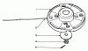 Toro 30910 - 21cc Gas Trimmer, Deluxe, 1980 (0000001-0999999) Listas de piezas de repuesto y dibujos CUTTER HEAD ACCESSORY FOR USE ON MODEL 30900 (OPTIONAL)