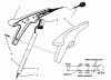 Toro 51231 - 8" Electric Trimmer, 1995 (59000001-59999999) Listas de piezas de repuesto y dibujos HANDLE ASSEMBLY