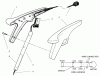 Toro 51231 - 8" Electric Trimmer, 1998 (890031744-899999999) Listas de piezas de repuesto y dibujos HANDLE ASSEMBLY