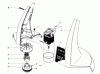 Toro 51245C (1010) - 1010 Electric Trimmer, 1988 (8000001-8999999) Listas de piezas de repuesto y dibujos MOTOR AND HOUSING ASSEMBLY