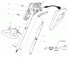 Toro 51246 (1010) - 1010 Electric Trimmer, 1990 (0000001-0999999) Pièces détachées HANDLE ASSEMBLY