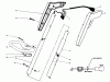 Toro 51255 (1000) - 1000 Electric Trimmer, 1984 (4000001-4999999) Pièces détachées HANDLE ASSEMBLY