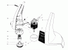 Toro 51255 (1000) - 1000 Electric Trimmer, 1988 (8000001-8999999) Listas de piezas de repuesto y dibujos MOTOR AND HOUSING ASSEMBLY