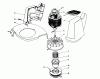Toro 51315 (1100) - 1100 Electric Trimmer, 1980 (0000001-0999999) Ricambi MOTOR & HOUSING ASSEMBLY