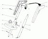 Toro 51318 (1100) - 1100 Electric Trimmer, 1984 (4000001-4999999) Listas de piezas de repuesto y dibujos HANDLE ASSEMBLY
