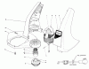 Toro 51325 (1100) - 1100 Electric Trimmer, 1990 (0000001-0999999) Listas de piezas de repuesto y dibujos MOTOR AND HOUSING ASSEMBLY