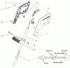 Toro 51326 - 12" Electric Trimmer, 1997 (790000001-799999999) Listas de piezas de repuesto y dibujos HANDLE ASSEMBLY