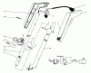 Toro 51425 (1200) - 1200 Electric Trimmer, 1979 (9000001-9999999) Listas de piezas de repuesto y dibujos HANDLE ASSEMBLY