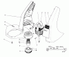 Toro 51442 - 14" Electric Trimmer, 1992 (2000001-2999999) Pièces détachées MOTOR AND HOUSING ASSEMBLY