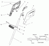 Toro 51443 - 14" Electric Trimmer, 1997 (790000001-799999999) Listas de piezas de repuesto y dibujos HANDLE ASSEMBLY