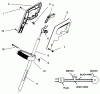 Toro 51446 - 14" Electric Trimmer, 1996 (69000001-69999999) Listas de piezas de repuesto y dibujos HANDLE ASSEMBLY