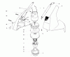 Toro 51560C (CL 710) - CL 710 Electric Trimmer, 1988 (8000001-8999999) Listas de piezas de repuesto y dibujos MOTOR HOUSING ASSEMBLY