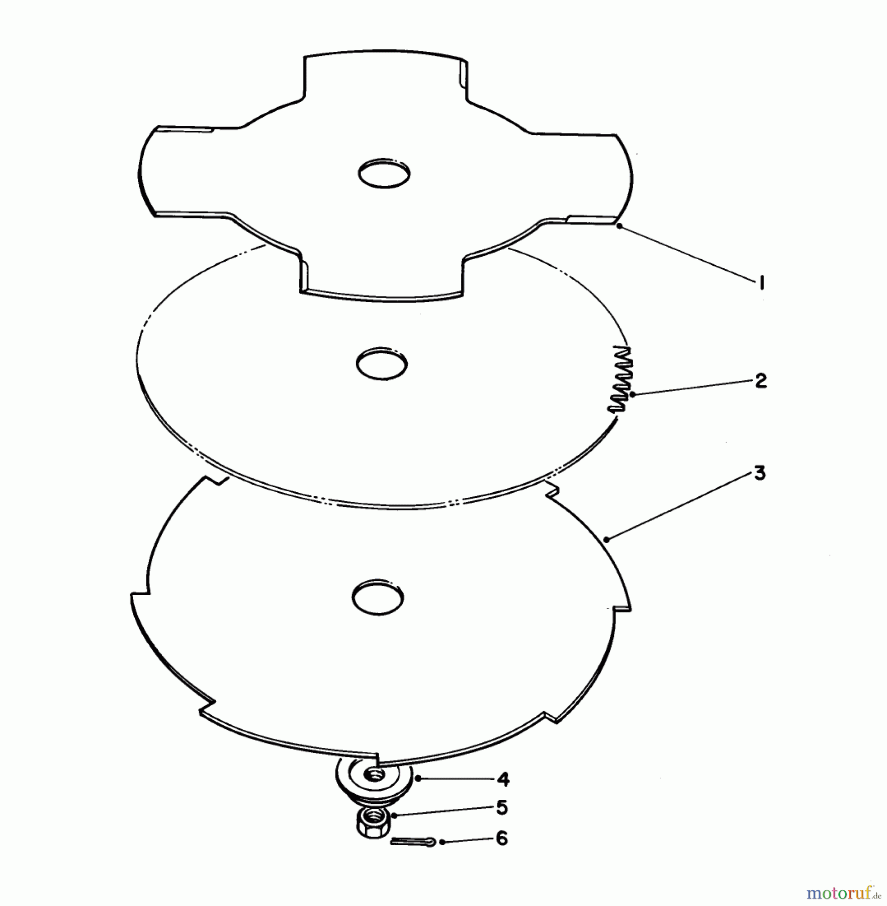 Toro Neu Trimmers, String/Brush 51606 (TC 600) - Toro TC 600 Gas Trimmer, 1982 (2000001-2999999) WEED BLADE AND BRUSH BLADE (OPTIONAL)