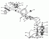 Toro 51620 - 31cc Curved Shaft Trimmer, 1993 (3900001-3999999) Listas de piezas de repuesto y dibujos HANDLE ASSEMBLY MODEL NO. 51638