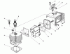 Toro 51641 (TC 1000) - TC 1000 Gas Trimmer, 1987 (7000001-7999999) Listas de piezas de repuesto y dibujos CYLINDER & MUFFLER ASSEMBLY