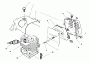 Toro 51643 (TC 3000) - TC 3000 Gas Trimmer, 1986 (6000001-6999999) Listas de piezas de repuesto y dibujos CYLINDER & MUFFLER ASSEMBLY