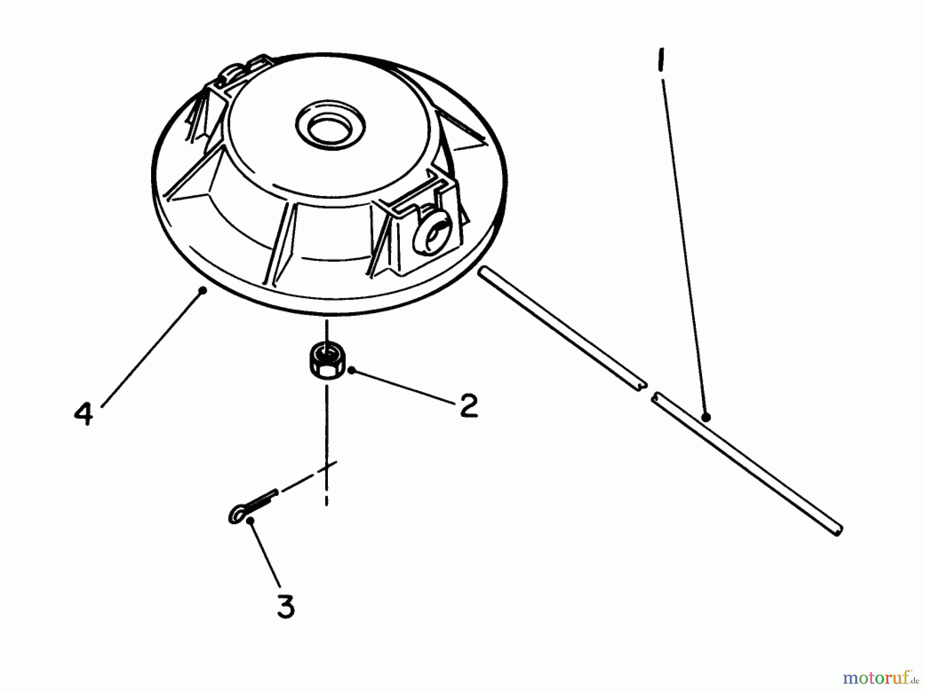 Toro Neu Trimmers, String/Brush 51643 (TC 3000) - Toro TC 3000 Gas Trimmer, 1986 (6000001-6999999) FIXED LINE HEAD (OPTIONAL) #1