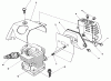 Toro 51644 (TC 4000) - TC 4000 Gas Trimmer, 1985 (5000001-5999999) Listas de piezas de repuesto y dibujos CYLINDER & MUFFLER ASSEMBLY