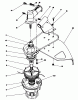 Toro 51644V (TC 4000) - TC 4000 Gas Trimmer, 1991 (1000001-1999999) Listas de piezas de repuesto y dibujos TRIMMER HEAD & GEAR BOX ASSEMBLY