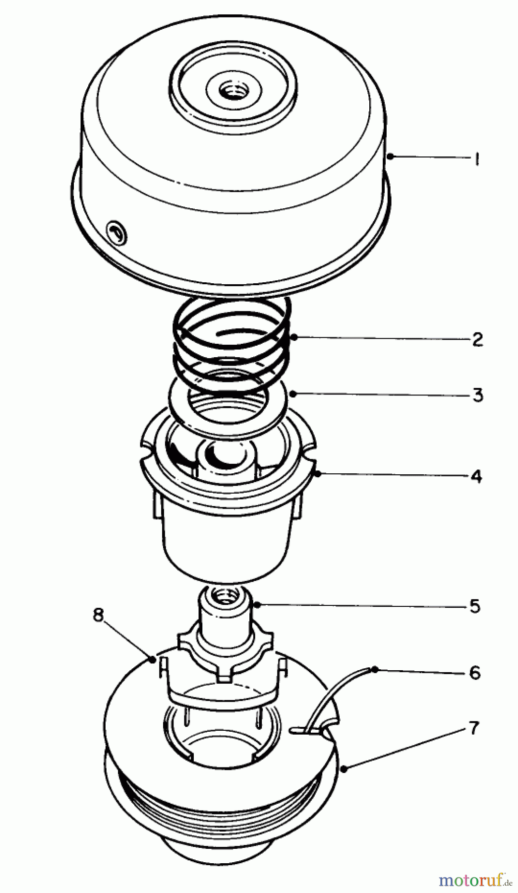 Toro Neu Trimmers, String/Brush 51645 (TC 5000) - Toro TC 5000 Gas Trimmer, 1986 (6000001-6999999) SINGLE LINE TAP & TRIM HEAD NO. 41-6220 (OPTIONAL)