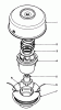 Toro 51645 (TC 5000) - TC 5000 Gas Trimmer, 1987 (7000001-7999999) Ricambi DUAL LINE TAP & TRIM HEAD NO. 46-2800 (OPTIONAL)