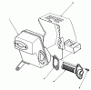Toro 51645 (TC 5000) - TC 5000 Gas Trimmer, 1987 (7000001-7999999) Listas de piezas de repuesto y dibujos SPARK ARRESTOR MUFFLER KIT NO. 55-7400