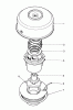 Toro 51652 (TC 3105) - TC 3105 Gas Trimmer, 1992 (2000001-2999999) Listas de piezas de repuesto y dibujos SINGLE LINE BUMP FEED CUTTER HEAD (OPTIONAL)