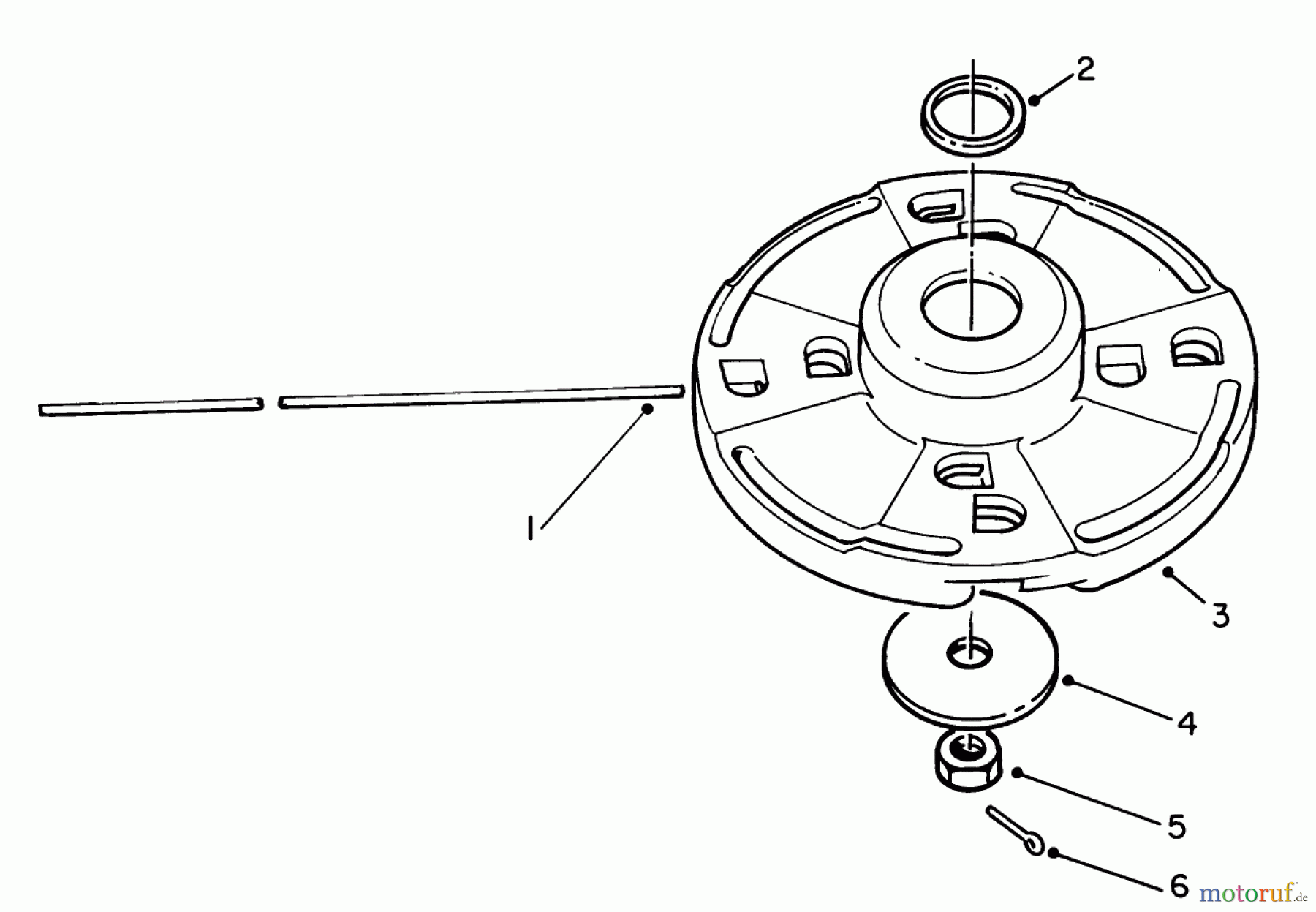 Toro Neu Trimmers, String/Brush 51660 (TC 3500) - Toro TC 3500 Gas Trimmer, 1988 (8000001-8999999) FIXED LINE HEAD (OPTIONAL) #2