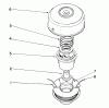 Toro 51665 (TC 3510) - TC 3510 Gas Trimmer, 1991 (1000001-1999999) Listas de piezas de repuesto y dibujos DUAL LINE BUMP & FEED CUTTER HEAD (OPTIONAL)