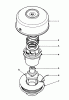 Toro 51675 (TC 5010) - TC 5010 Gas Trimmer, 1992 (2000001-2999999) Listas de piezas de repuesto y dibujos SINGLE LINE BUMP FEED CUTTER HEAD (OPTIONAL)