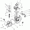 Toro 51920 - 15" Gas Trimmer, 1996 (69000001-69999999) Pièces détachées CYLINDER & CRANKCASE ASSEMBLY