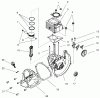 Toro 51921 - 15" Gas Trimmer, 1997 (79000001-79999999) Pièces détachées CYLINDER AND CRANKCASE ASSEMBLY