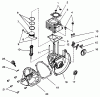 Toro 51926 - 16" Gas Trimmer, 1997 (79000001-79999999) Pièces détachées CYLINDER & CRANKCASE ASSEMBLY