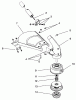 Toro 51926 - 16" Gas Trimmer, 1996 (69000001-69999999) Listas de piezas de repuesto y dibujos LOWER BOOM & CUTTING HEAD ASSEMBLY