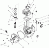 Toro 51927 - 16" Gas Trimmer, 1997 (79000001-79999999) Pièces détachées CYLINDER & CRANKCASE ASSEMBLY