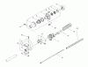 Toro 53002 - Gas Trimmer, Straight Shaft (53005), 1998 (890001-895000) Pièces détachées CLUTCH AND HANDLE ASSEMBLY
