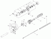 Toro 53002 - Gas Trimmer, Straight Shaft (53005), 1998 (895001-899999) Pièces détachées CLUTCH AND HANDLE ASSEMBLY