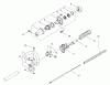 Toro 53003 - Gas Trimmer, Straight Shaft (53005), 1998 (890001-895000) Pièces détachées CLUTCH AND HANDLE ASSEMBLY