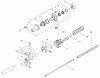 Toro 53003 - Gas Trimmer, Straight Shaft (53005), 1998 (895001-899999) Pièces détachées CLUTCH AND HANDLE ASSEMBLY