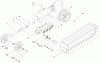 Compact Utility Loaders 22332 - Toro Dingo TX 425 Wide Track Compact Utility Loader (SN: 250000001 - 250999999) (2005) Ricambi TRACK AND TRACTION ASSEMBLY