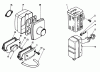Kantenschneider 58430 - Toro 3.5 hp Edger (SN: 7000001 - 7999999) (1987) Ricambi AIR CLEANER & MUFFLER ASSEMBLY