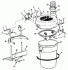 Rasenmäher Zubehör 07-52VY01 - Toro 52" Vacuum Bagger (SN: 2000001 - 2999999) (1992) Ricambi CANISTER & FRAME ASSEMBLY