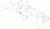 Rasenmäher Zubehör 105-6176 - Toro 62" Mower Service Kit, 200 Series Z Master (SN: 240000001 - 240999999) (2004) Ricambi DECK AND DEFLECTOR ASSEMBLY NO. 106-5864