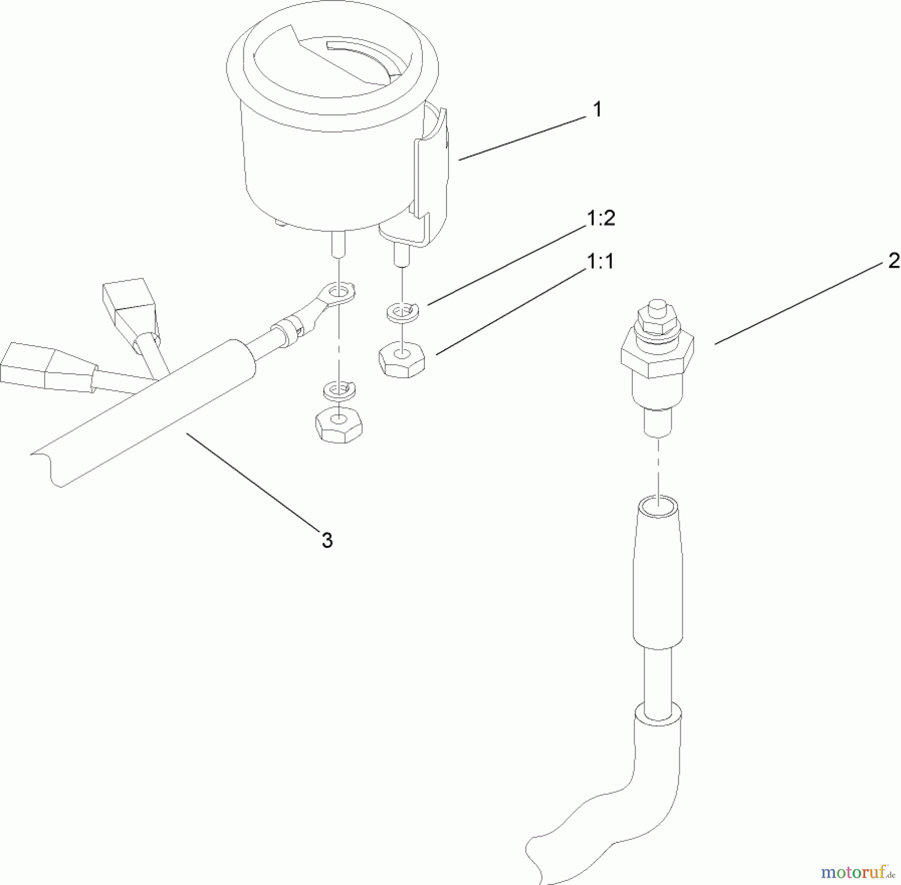 Rasenmäher Zubehör 108-9699 - Toro Temperature Sender Kit, Groundsmaster 1000L TEMPERATURE SENDER KIT ASSEMBLY